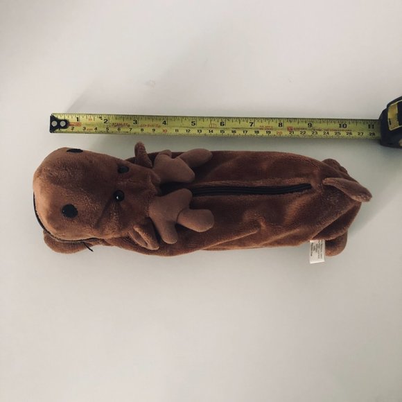 Rare moose pencil case or makeup case–brown - Picture 4 of 7